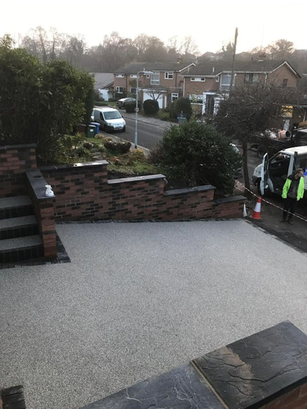 New Resin Bound Driveway and Steps