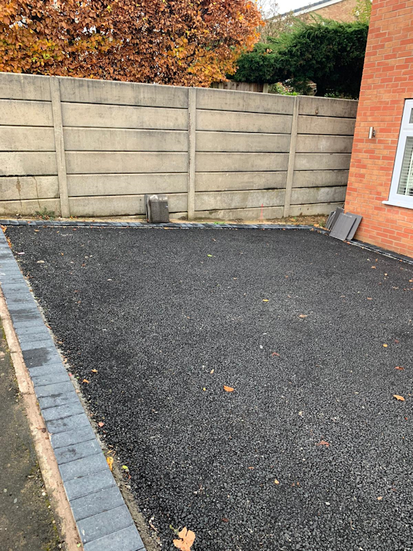 Resin Bound Driveway being laid in Offerton, Stockport