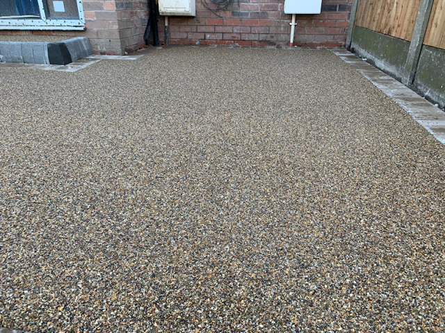 New resin bound driveway in Urmston