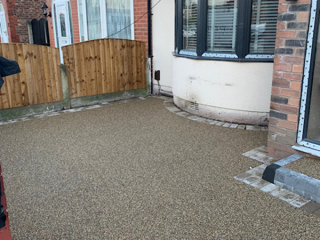 New resin bound driveway in Urmston