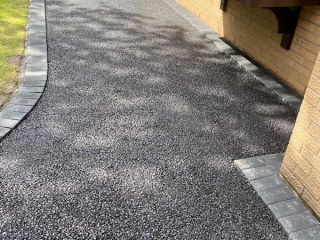 Resin Bound Driveway being laid in Heaton Mersey