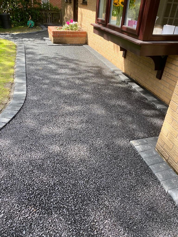 Resin Bound Driveway being laid in Heaton Mersey