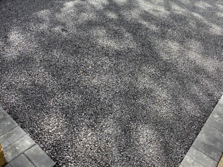 Resin Bound Driveway being laid in Heaton Mersey