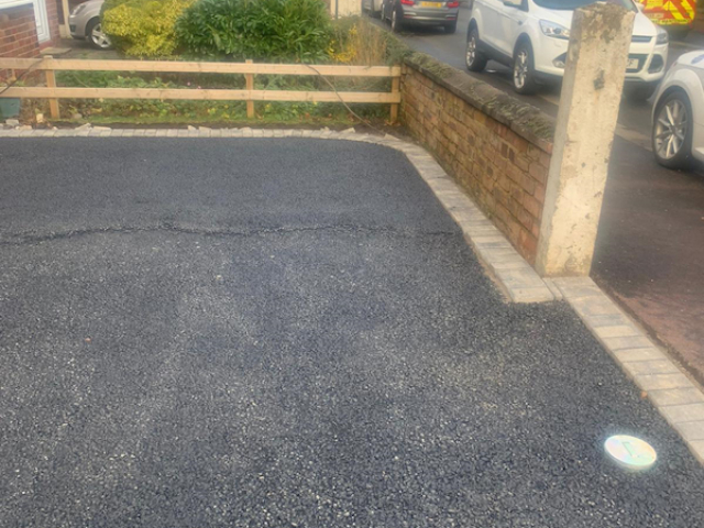 Resin Bound Driveway being laid in Gatley area of Stockport