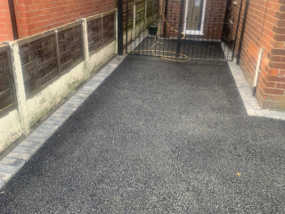 Resin Bound Driveway being laid in Gatley area of Stockport