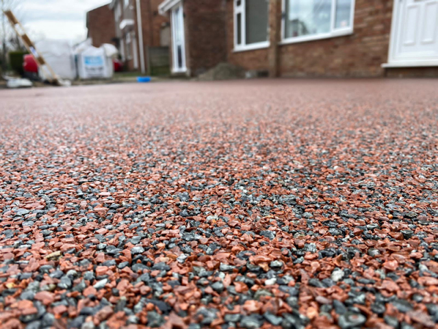 New resin bound driveway in Hartford Northwich laid by New World Resin Driveways