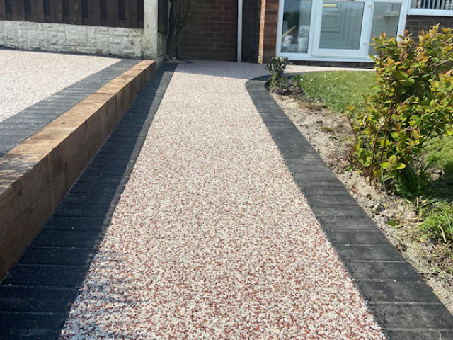 New resin path Tyldesley Manchester