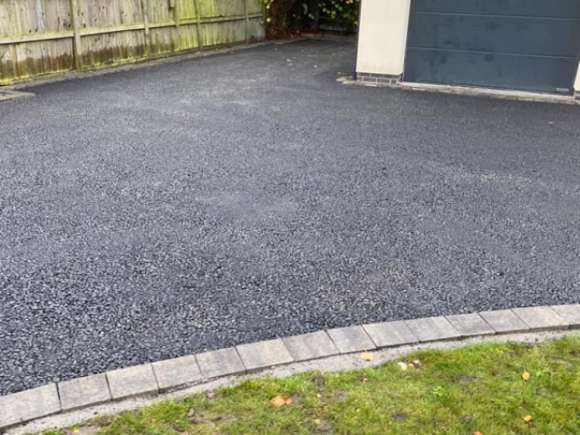 Resin bound driveway preparation by New World Resin Driveways