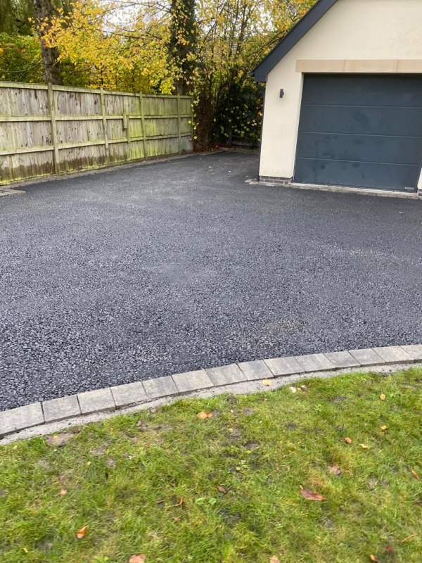 Resin bound driveway preparation by New World Resin Driveways