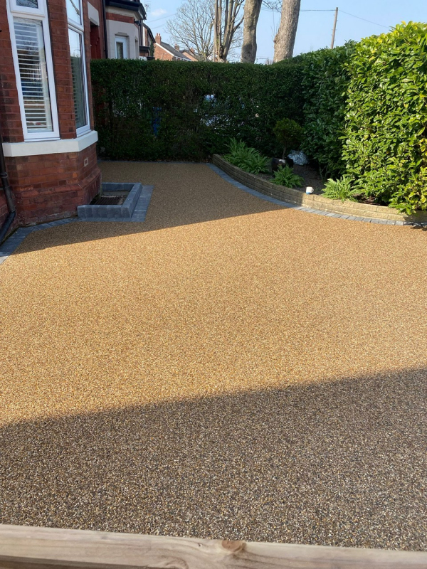 New resin bound driveway in Sale Manchester