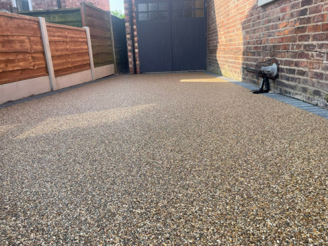 New resin bound driveway in Sale Manchester