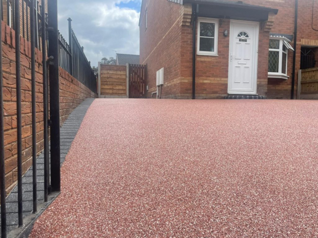 New resin bound driveway in Wythenshawe, Manchester