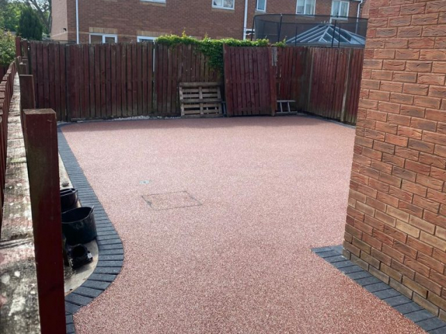 New resin bound driveway in Wythenshawe, Manchester