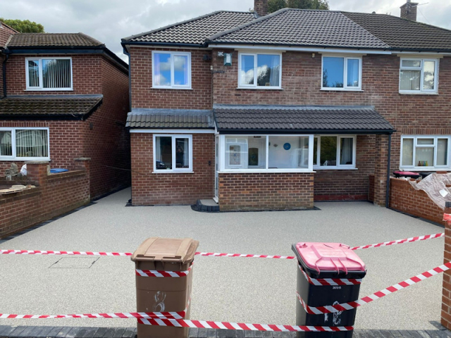 New Resin Bound Driveway in Eccles Salford