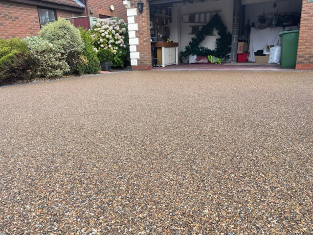 New resin bound driveway in Northwich