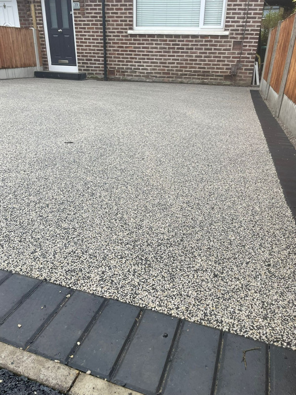 New resin bound driveway in Northenden Manchester