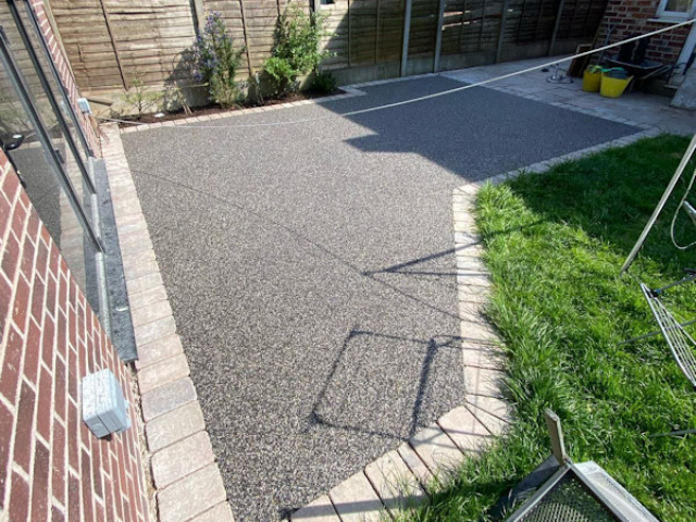 Resin Bound Patio in Gatley Stockport