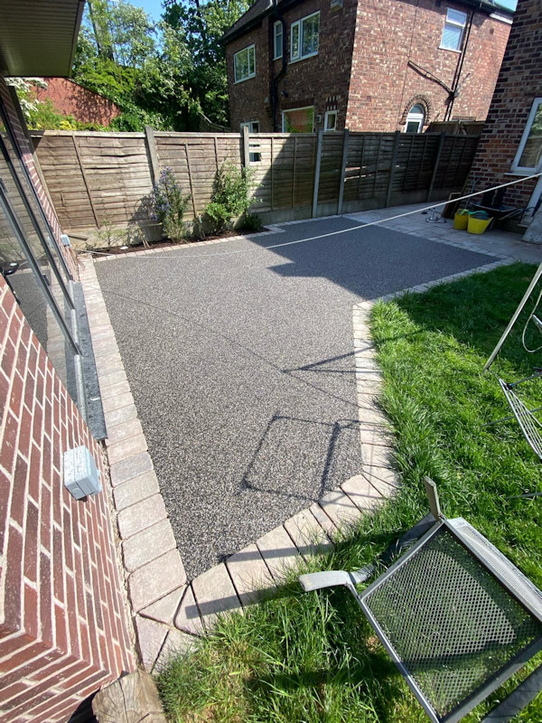 Resin Bound Patio in Gatley Stockport